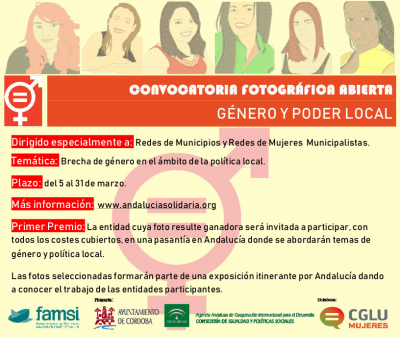 Abierta la convocatoria del concurso internacional de fotograf&iacute;a "Mujer y poder local"