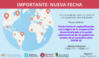 Webinar Allas: "Claves hacia la replanificaci&oacute;n de la cooperaci&oacute;n descentralizada y la acci&oacute;n internacional de los gobiernos locales post COVID-19&rdquo;