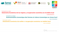 &iexcl;Nueva formaci&oacute;n! &ldquo;La autonom&iacute;a econ&oacute;mica de las mujeres y la recuperaci&oacute;n econ&oacute;mica en el &aacute;mbito local"