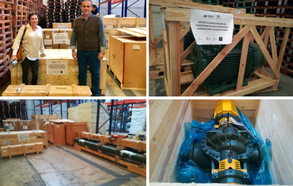 Concluye el env&iacute;o de materiales para la mejora de las infraestructura de agua y saneamiento a Cuba