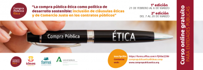 IDEAS lanza un nuevo curso online: "La compra p&uacute;blica &eacute;tica como pol&iacute;tica de desarrollo sostenible"