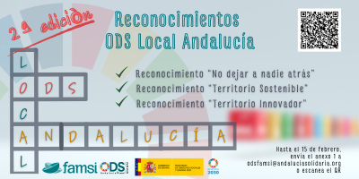 &iexcl;Hasta el 15 de febrero, presenta tu candidatura a la 2&ordf; edici&oacute;n de los 'Reconocimientos ODS Local Andaluc&iacute;a'