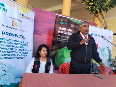 FAMSI concluye el proyecto de fortalecimiento de la gesti&oacute;n municipal con enfoque ambiental de los municipios de Chuquisaca (Bolivia )