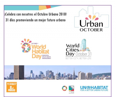 Celebra con ONU-Habitat el Octubre Urbano 2018
