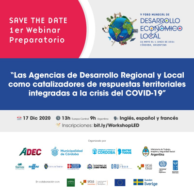 El seminario virtual 'Las ADEL como catalizadoras de respuestas territoriales integradas al COVID' abre el camino al V Foro de Desarrollo Econ&oacute;mico Local