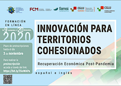 Curso en l&iacute;nea: 'DEL, Innovaci&oacute;n para territorios cohesionados. Recuperaci&oacute;n Econ&oacute;mica Post Pandemia'