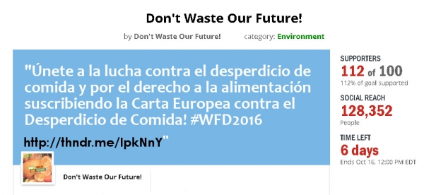 &Uacute;nete con solo un clic a nuestra campa&ntilde;a por el D&iacute;a Mundial del Alimento que se celebra el pr&oacute;ximo 16 de octubre