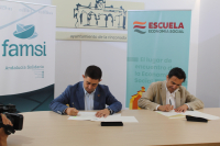 Escuela Andaluza de Econom&iacute;a Social se adhiere a la red FAMSI con la firma de convenio de colaboraci&oacute;n entre ambas entidades