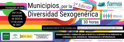 &iexcl;AMPLIAMOS PLAZO! Segunda edici&oacute;n del curso online "Municipios por la diversidad sexogen&eacute;rica"