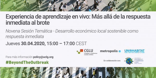 Webinar 'Impulso de la generaci&oacute;n de empleo y de la actividad econ&oacute;mica local sostenible desde los gobiernos locales'